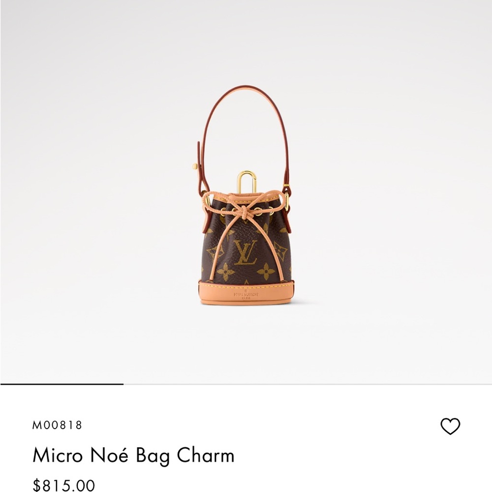 Louis Vuitton Micro Noe Bag Charm